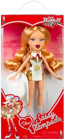 Bratz Sassy Stampede Cloe – Boneca Fashion Colecionável – Boneca em Estilo Cowgirl (Western) com Roupa e Acessórios