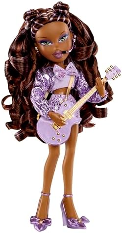Bratz Pop Starz Sasha - Boneca Fashion com Pingente Colecionável, Roupa e Acessórios Musicais