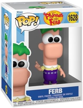 Funko Pop! Disney: Phineas e Ferb - Ferb - Figura de Vinil Colecionável - Ideia de Presente - Produto Oficial - Brinquedos para Crianças e Adultos - Fãs de Anime - Figura para Colecionadores e Exibição