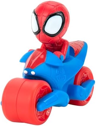 Homem-Aranha e seus Incríveis Amigos Marvel SNF0113 2 em 1 Veículo de Ataque com Lançador de Teias - Brinquedo Essencial para Todos os Fãs do Homem-Aranha