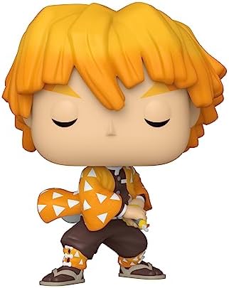 Funko Pop! Animation: Demon Slayer - Zenitsu Agatsuma - Exclusivo da Amazon - Figura de Vinil Colecionável - Ideia de Presente - Produto Oficial - Brinquedos para Crianças e Adultos - Fãs de Anime