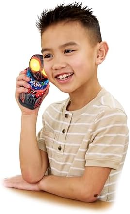 Walkie-Talkies VTech Homem-Aranha e Seus Incríveis Amigos: Sentido Aranha, Walkie-Talkies Oficiais do Personagem, Apresentam o Homem-Aranha e o Spin, Seguros para Crianças, Alcance de até 200m, Para Crianças de 3, 4, 5+ Anos, Versão em Inglês