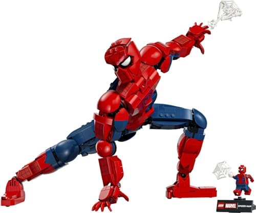 LEGO|Marvel Figura de Ação do Homem-Aranha - Brinquedo de Super-Herói com Minifigura Colecionável para Decoração de Quarto - Presente para Meninos a partir de 12 Anos e Fãs Adolescentes de Filmes - 76346