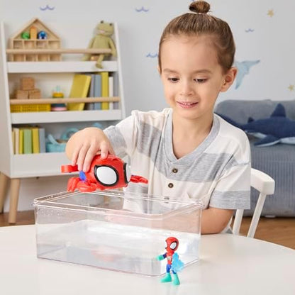 Homem-Aranha e seus Incríveis Amigos Marvel Teias de Água Submarino Caranguejo-Aranha, Vermelho