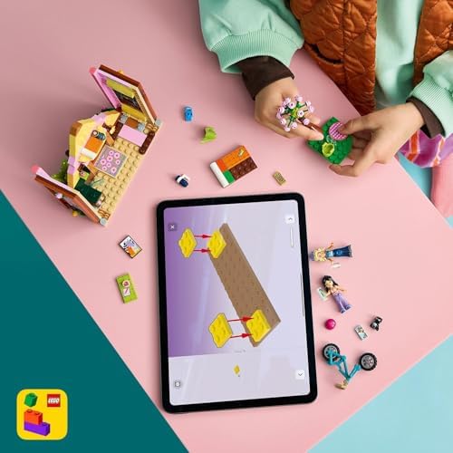 Cabana de Glamping LEGO Friends na Natureza - Casa em Miniatura com 2 Mini Bonecas, Figura de Gato e Acessórios, incluindo Camas e Comida - Presente de Aniversário para Meninas a partir de 6 Anos - 42682