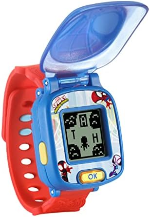 Relógio de Aprendizagem VTech 554303 Homem-Aranha e Seus Amigos Incríveis: Relógio Educativo do Homem-Aranha, Brinquedo para Meninos e Meninas de 2, 3, 4 e 5 Anos, Vermelho