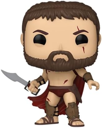 Funko POP! Filmes: 300 - Leônidas - Sangrento - 300 o Filme - Exclusivo da Amazon - Figura de Vinil Colecionável - Ideia de Presente - Produto Oficial - Brinquedos para Crianças e Adultos - Fãs de Cinema