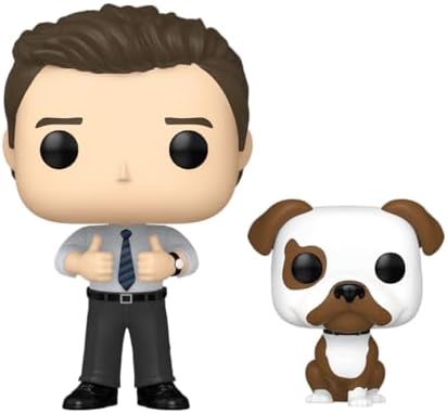 Funko POP! & Buddy: Parks & Recreation - Chris & Champion - Parks and Recreation - Figura de Vinil Colecionável - Ideia de Presente - Produto Oficial - Brinquedos para Crianças e Adultos - Fãs da Série