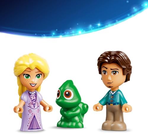 LEGO | Mini Torre da Rapunzel da Disney - Conjunto Enrolados com 2 Mini Bonecas, Figura do Pascal, Acessórios e Cadeado - Presente para Meninas a partir de 5 Anos e Fãs do Filme - 43294