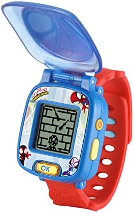 Relógio de Aprendizagem VTech 554303 Homem-Aranha e Seus Amigos Incríveis: Relógio Educativo do Homem-Aranha, Brinquedo para Meninos e Meninas de 2, 3, 4 e 5 Anos, Vermelho