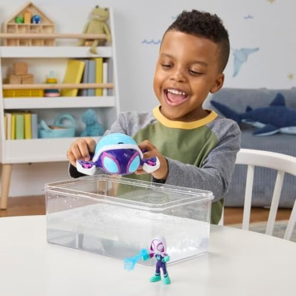 Homem-Aranha e seus Incríveis Amigos Marvel Teias de Água Tartaruga Fantasma Submarino Brinquedo