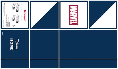 Adesivo de parede Komar - Homem-Aranha e seus amigos em perseguição - Tamanho 50 x 70 cm - Adesivos de parede coloridos da Marvel para quarto infantil