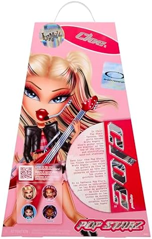 Bratz Pop Starz Cloe - Boneca Fashion com Pingente Colecionável, Roupa e Acessórios Musicais