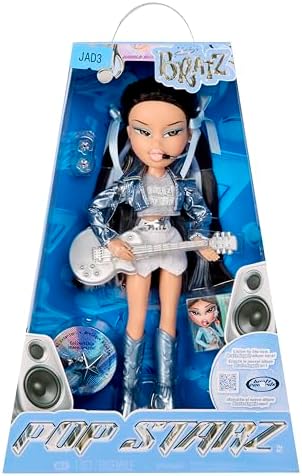 Bratz Pop Starz Jade - Boneca Fashion com Pingente Colecionável, Roupa e Acessórios Musicais