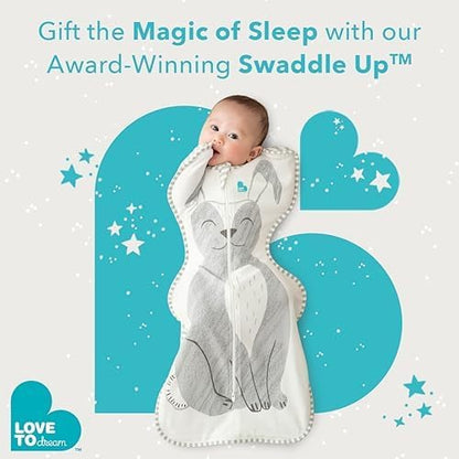 Love To Dream™ Swaddle UP™, Tamanho Pequeno (3,5–6 kg) – Sonho Arco-Íris | Ajuste Perfeito, Favorece uma Rotina de Sono Saudável | 1.0 Tog Ideal para Primavera e Verão (20–24°C) | Algodão Lavável à Máquina com Zíper Duplo