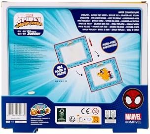 Tapete de Pintura Aquática do Homem-Aranha | Tapete de Pintura com Água Marvel para Crianças | Conjunto de Desenho Reutilizável com Caneta | Pintura Pura e Sem Caos | Brinquedo Criativo da Disney para Meninos e Meninas