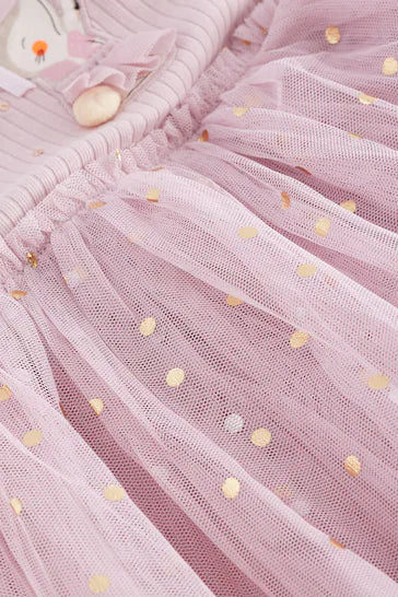 |Girl| Vestido De Malha De Manga Comprida - Rosa/Lilás Roxo (3 meses a 7 anos)