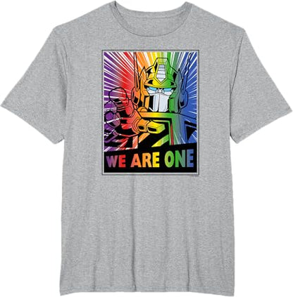 T-shirt Transformers Pride Rainbow Optimus Prime We Are One
