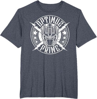 T-shirt Transformers Optimus Prime Vintage Rock Lightning Logo