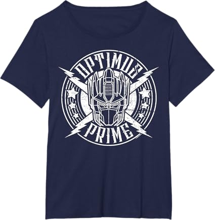T-shirt Transformers Optimus Prime Vintage Rock Lightning Logo