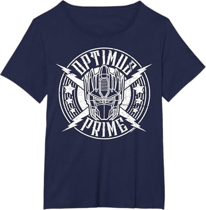 T-shirt Transformers Optimus Prime Vintage Rock Lightning Logo