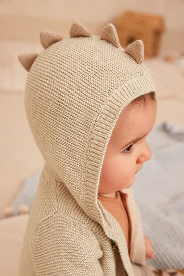 |BabyBoy| Cardigã De Bebê Tricotado Dinossauro  (0 meses a 2 anos)