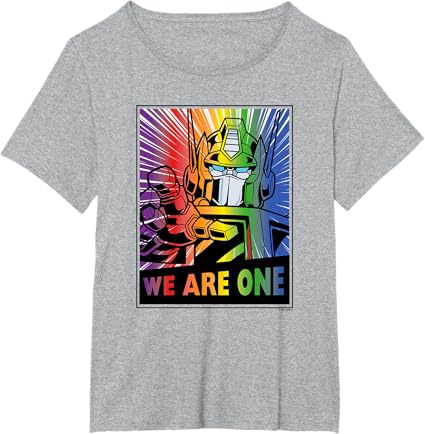 T-shirt Transformers Pride Rainbow Optimus Prime We Are One