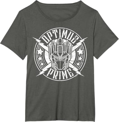 T-shirt Transformers Optimus Prime Vintage Rock Lightning Logo