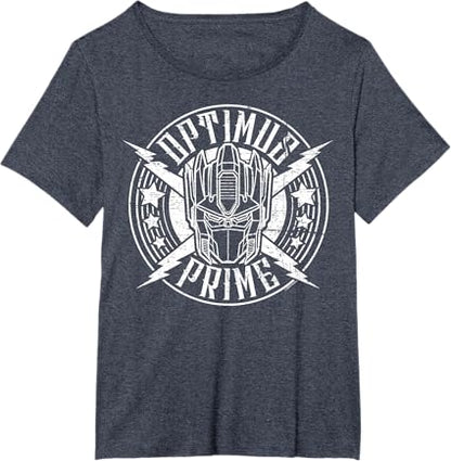 T-shirt Transformers Optimus Prime Vintage Rock Lightning Logo