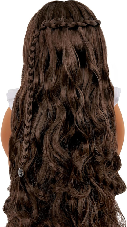 A Nossa Geração Perla From Hair to There Styling Doll - Boneca de Cabelo Crescente de 18 Polegadas com Trança Extensível, Boneca de Moda para Meninas, Cabelo Longo e Modelável, Inclui Guia de Estilo, Idades 3+
