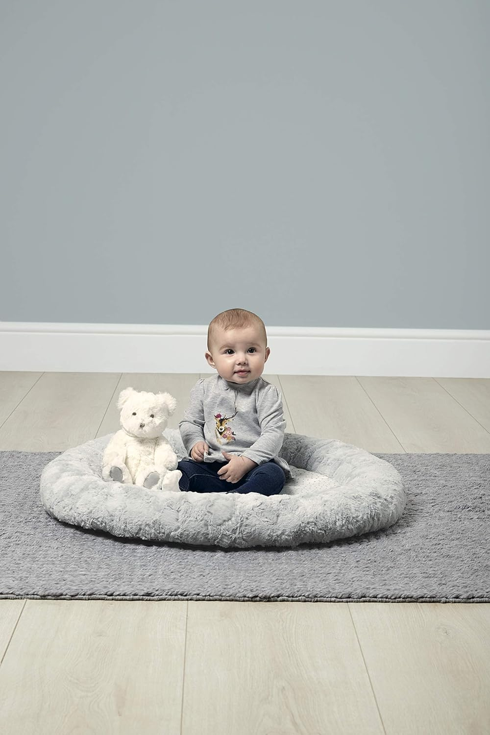 Tapete de atividades interativo para bebé Mamas & Papas, cinzento/creme