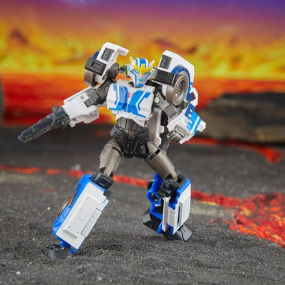 Figura de ação Strongarm da classe Deluxe de Transformers Legacy United Robots in Disguise 2015 Universe