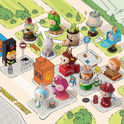 POP MART THE MONSTERS Conjunto quase oculto completo 1 peça 2,5 polegadas Personagem articulada Design premium Presentes para mulheres Figura de ação de brinquedo de arte chique favorita dos fãs