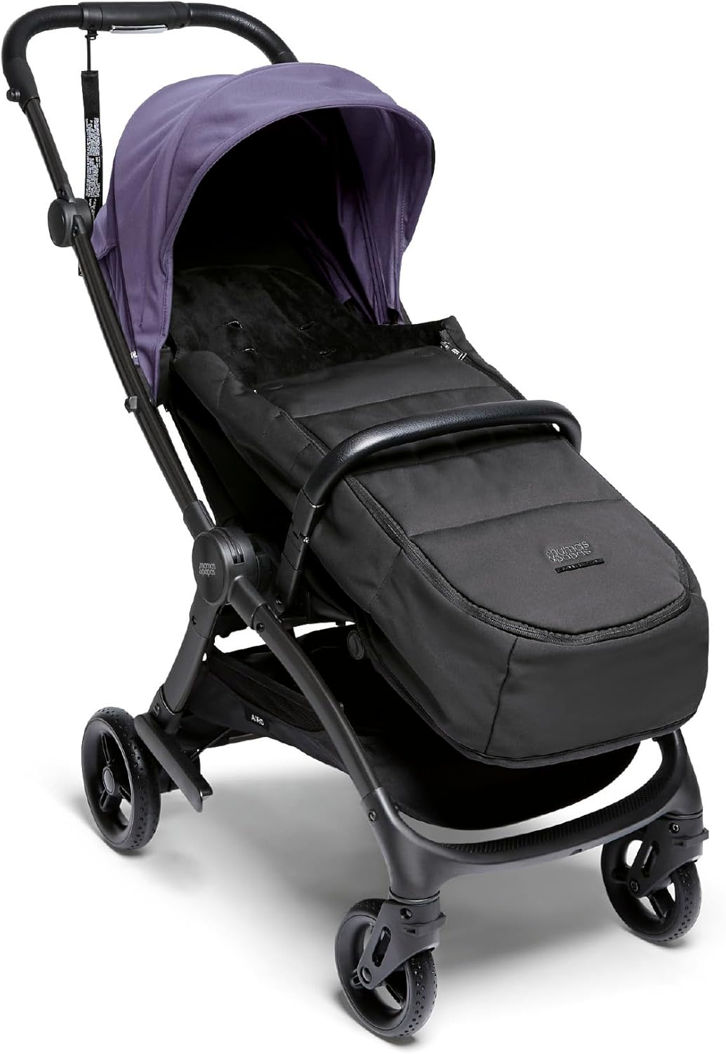 Carrinho de bebé Mamas & Papas Airo, leve, dobrável com uma mão, arrumação compacta, assento totalmente reclinável, 7,6 kg - Heather