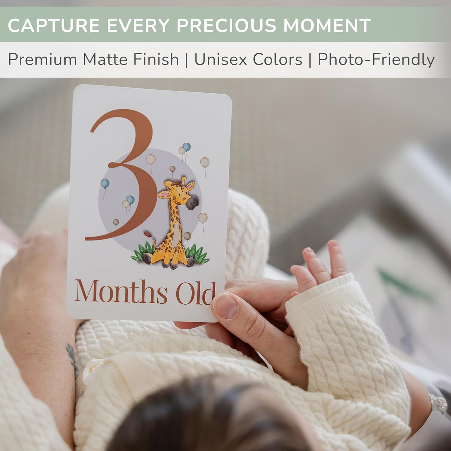 Conjunto de presentes para marcos de bebé Tiny Trees - Caixa de presentes e lembranças premium - Cartões de marcos, divisórias de armário, placa de boas-vindas e placa de sono - Presentes perfeitos para pais recém-nascidos