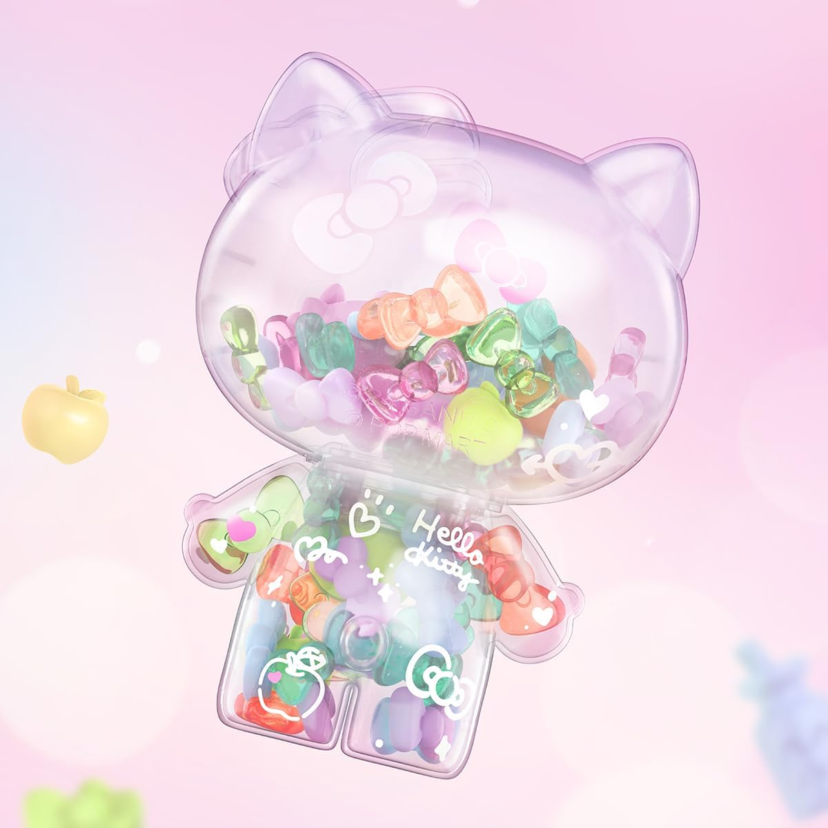 Bonecos da série POP MART Hello Kitty 50º aniversário, 1 peça, design premium, presentes para mulheres, boneco de ação colecionável favorito dos fãs