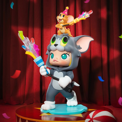 Boneco POP MART MOLLY x TOM & JERRY, personagem articulado, design premium, presentes para mulheres, brinquedo colecionável favorito dos fãs, boneco de ação