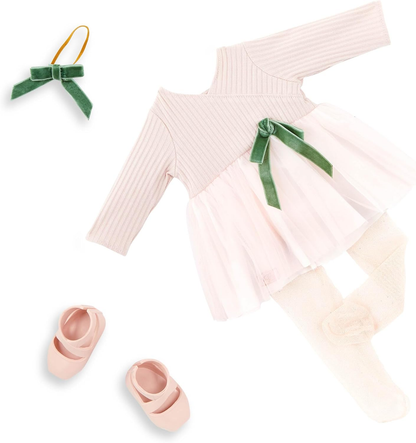 Our Generation Boneca bailarina Carlota de 45 cm com braços e pernas giratórias, características realistas, roupa de ballet e acessórios - ideal para brincadeiras criativas e aventuras de estilo