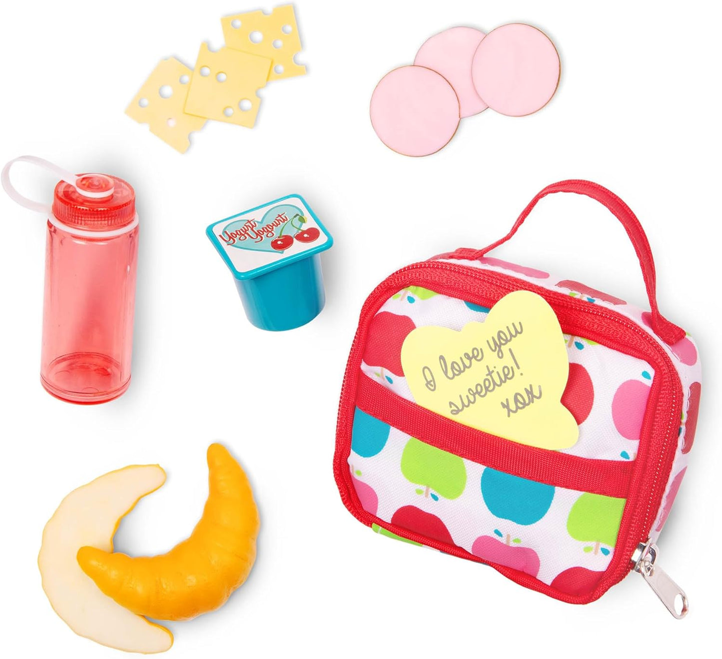 A Nossa Geração – Saco de Almoço Escolar – Conjunto de Comida de Brinquedo – Acessórios para Bonecas de 18 Polegadas – Brincadeira de Faz de Conta 3+ Anos – Vamos Almoçar