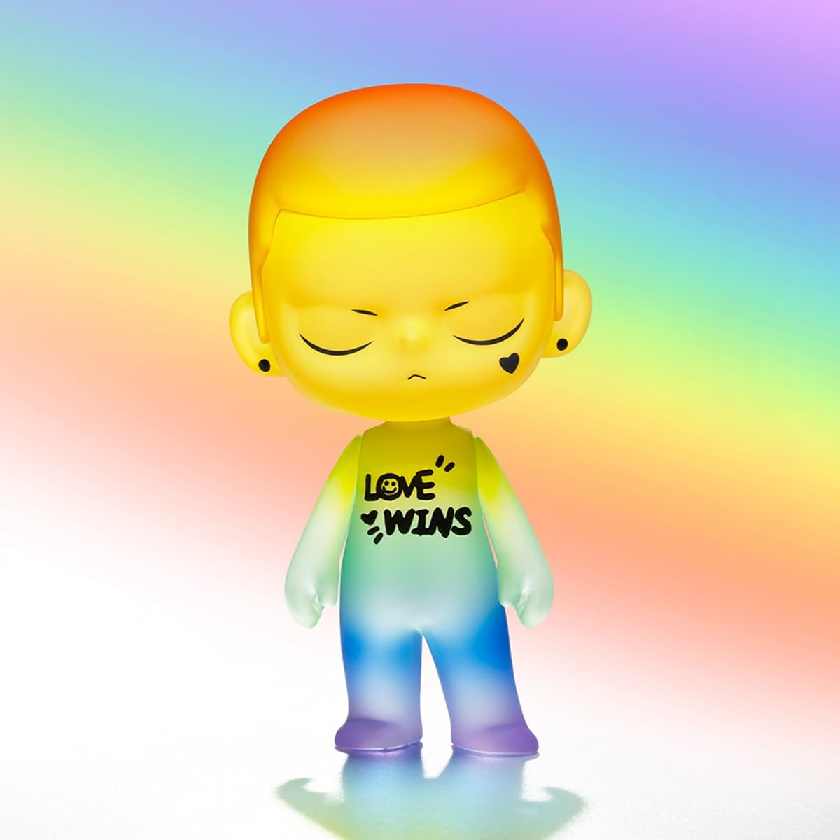 POP MART KUBO LOVE WINS FIGURA 1 Caixa Articulada Personagem Design Premium Presentes para Mulheres Brinquedo Colecionável Favorito dos Fãs Figura de Ação de Brinquedo