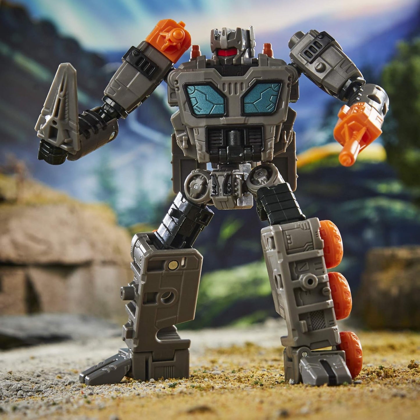 Transformers Generations War for Cybertron: Earthrise Deluxe WFC-E35 Decepticon Fasttrack Modulator - Figura para crianças a partir dos 8 anos, 14 cm (5,5 polegadas)