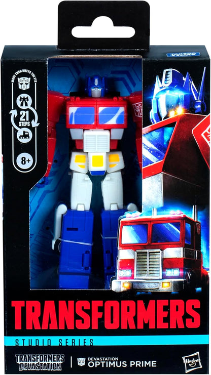 Figura de ação Transformers Studio Series Deluxe Class Devastation Optimus Prime
