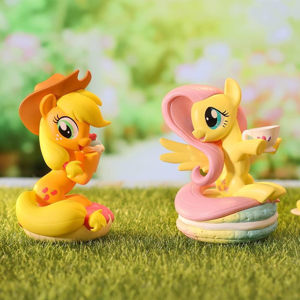PopMart compatível com Hasbro My Little Pony Leisure Afternoon Series Conjunto completo (12 caixas) 2,5 polegadas Design premium presentes para mulheres Caixa surpresa favorita dos fãs Brinquedo de arte colecionável