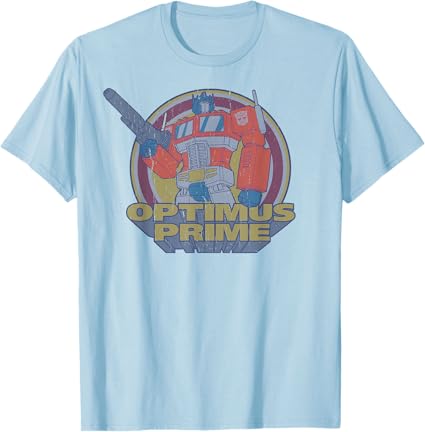 T-shirt Transformers Optimus Prime Retro Portrait