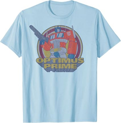 T-shirt Transformers Optimus Prime Retro Portrait