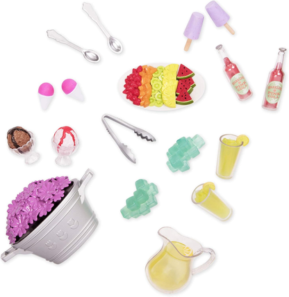 Conjunto de carrinho de servir guloseimas de verão da nossa geração