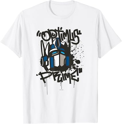 T-shirt Transformers Classic Optimus Prime com retrato em grafite