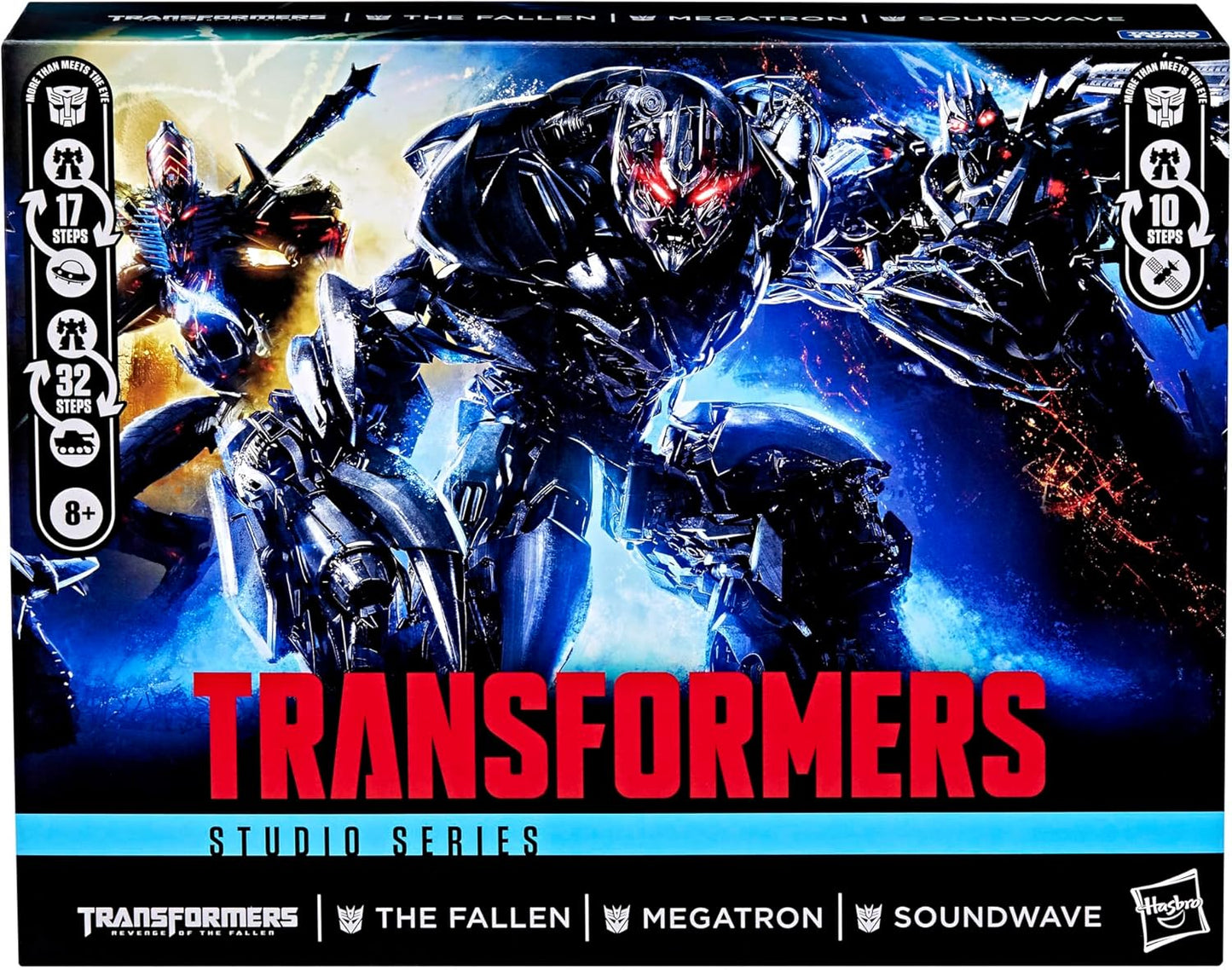 Transformers Studio Series: A Vingança dos Derrotados - Pack de 3 Figuras de Acção