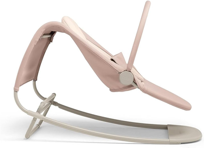 Mamas & Papas Tempo 3 em 1 Rocker/Bouncer, leve, com cinto de 3 pontos e barra de brinquedos magnética facilmente removível, Blush