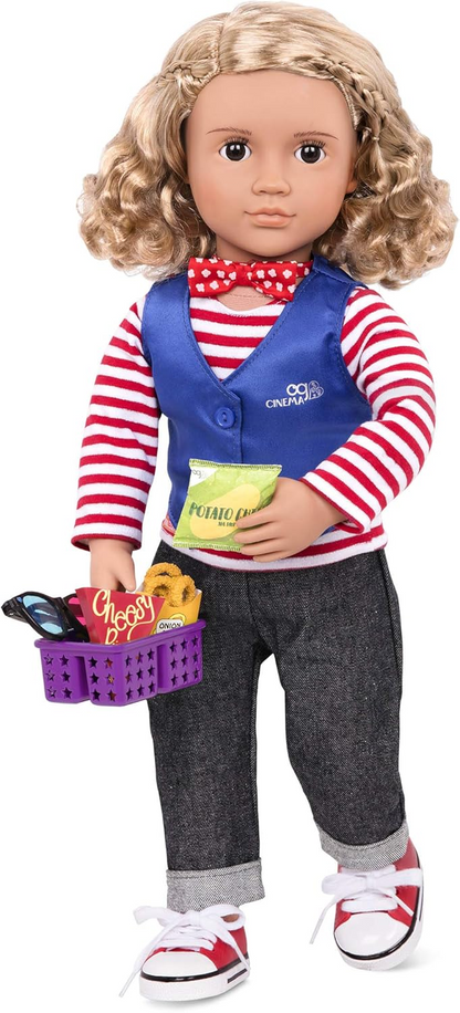 A Nossa Geração - Bonecas fantasiadas para ir ao cinema com snacks, BD37848Z, coloridas